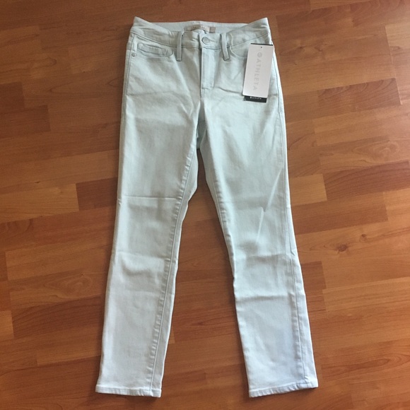 NWT Athleta Sculptek Skinny Crop Jean Glacier Wash - Picture 2 of 4
